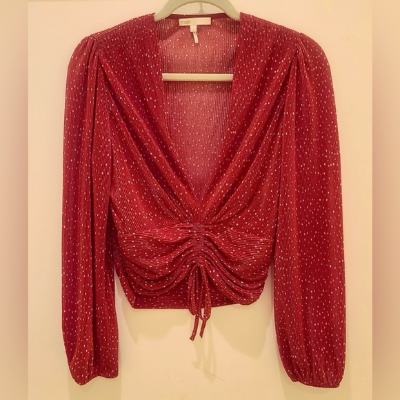 Maje Plissé Ruched Top - Picture 3 of 3